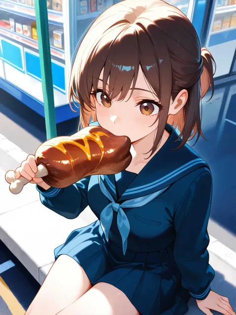 にく🍖食べる? ( 'ч' )ムシャムシャ