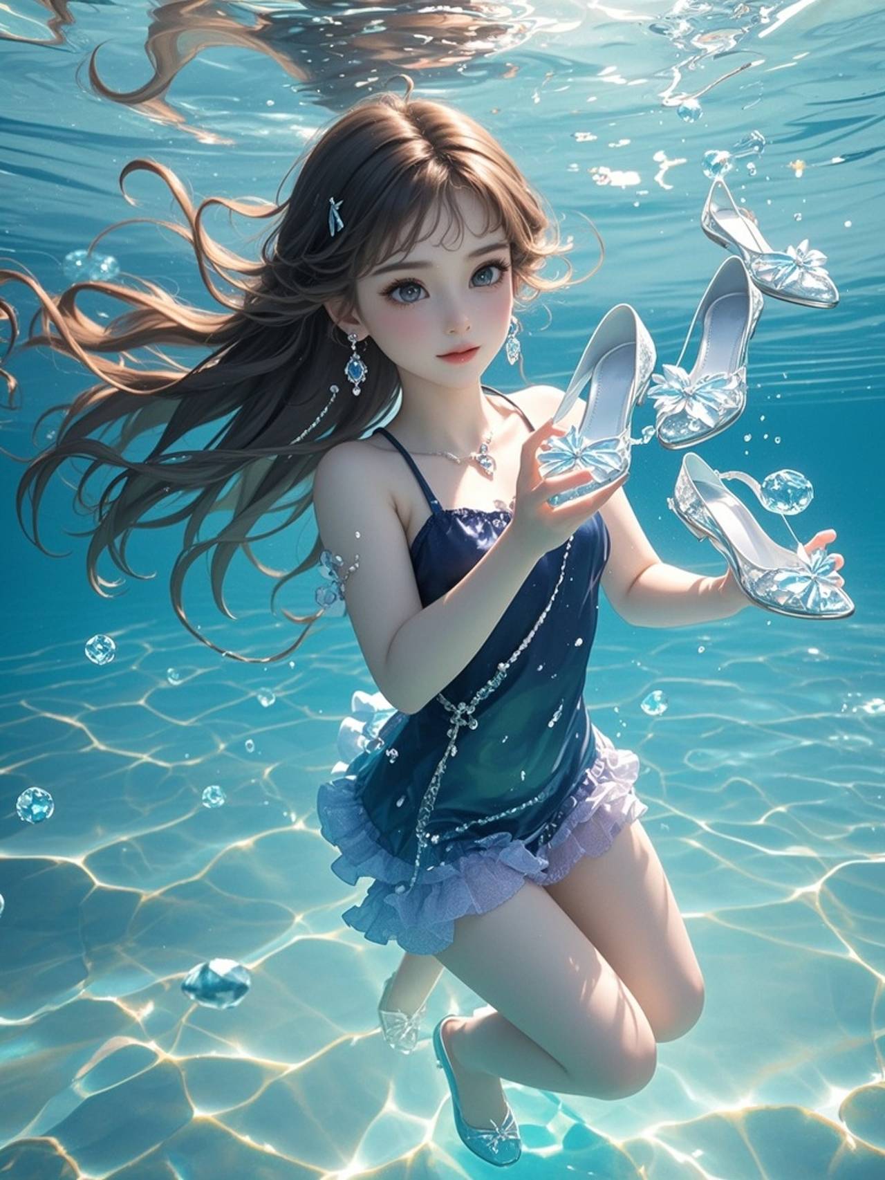 Maiden in the sea — 詩☕さんのAIイラスト