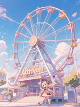 画像生成チャレンジ·遊園地 の投稿作品