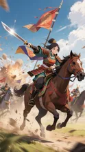 疾風の先陣　女武将、騎馬突撃