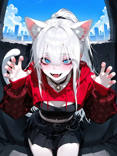 ((from above))、((close-up)) - エルフ vs 獣人