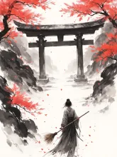 赤紅葉 — 龍星ホクトさんのAIイラスト