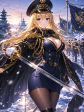 軍服の少女·軍帽とマントの誓い の投稿作品