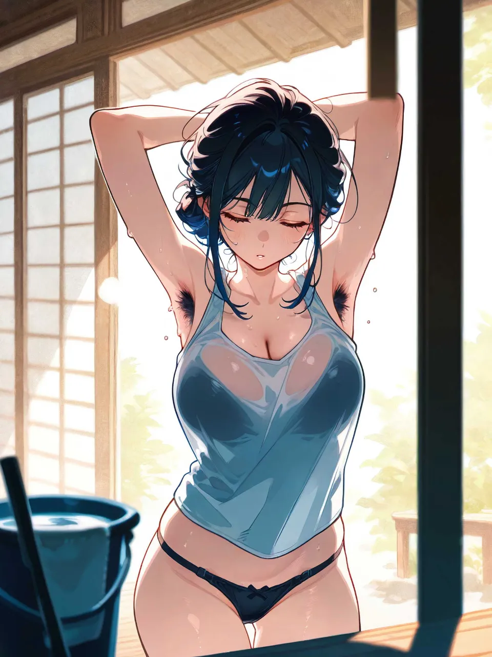 夏のヘアースタイル