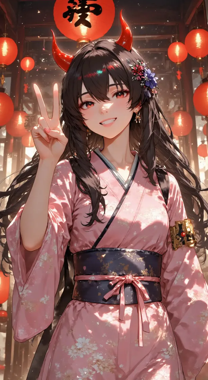 鬼娘 — ネコまるさんのAIイラスト