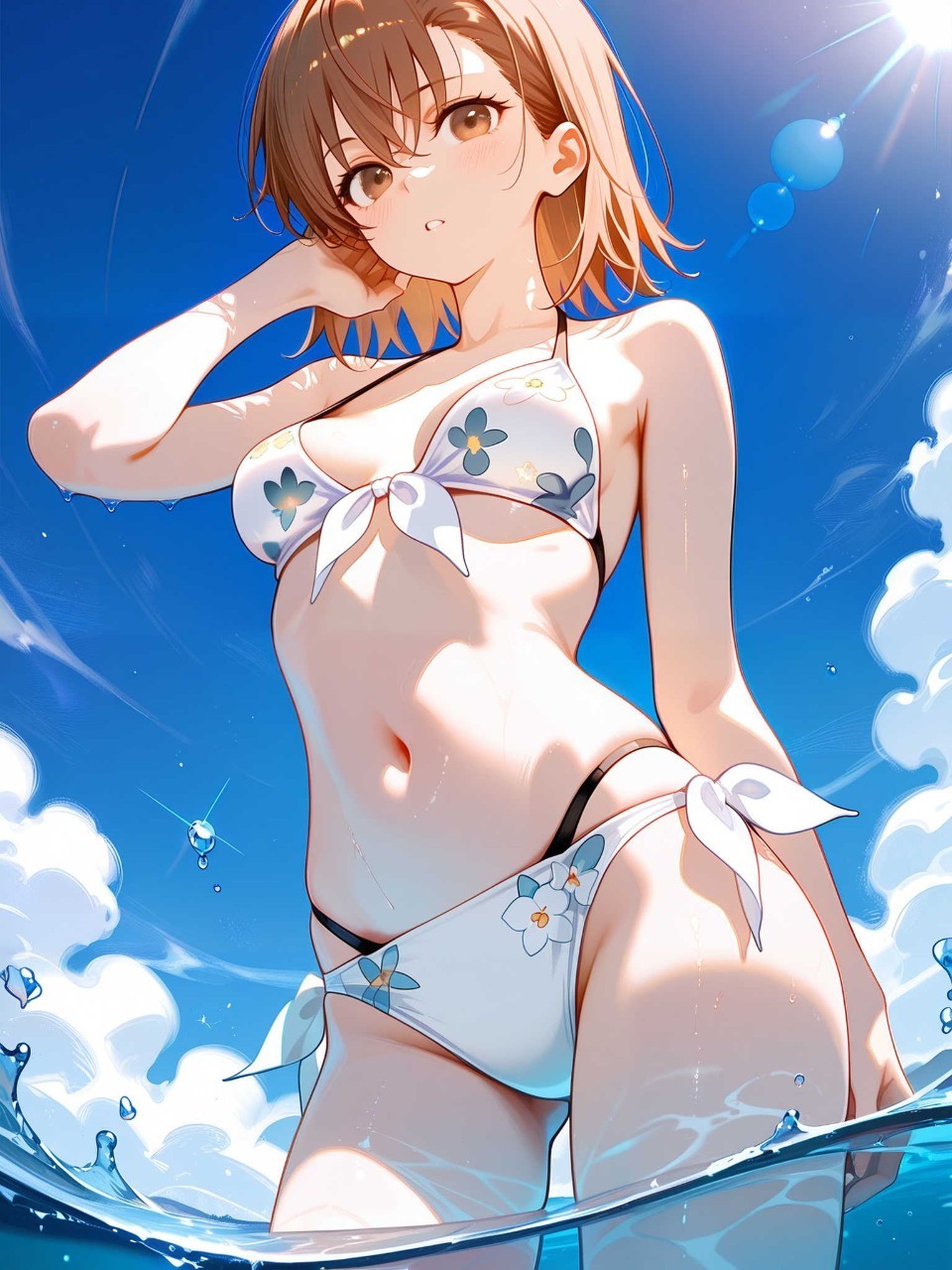 美琴ちゃんの初夏のサマーバケーションよ♡♪ — 香風さんのAIイラスト