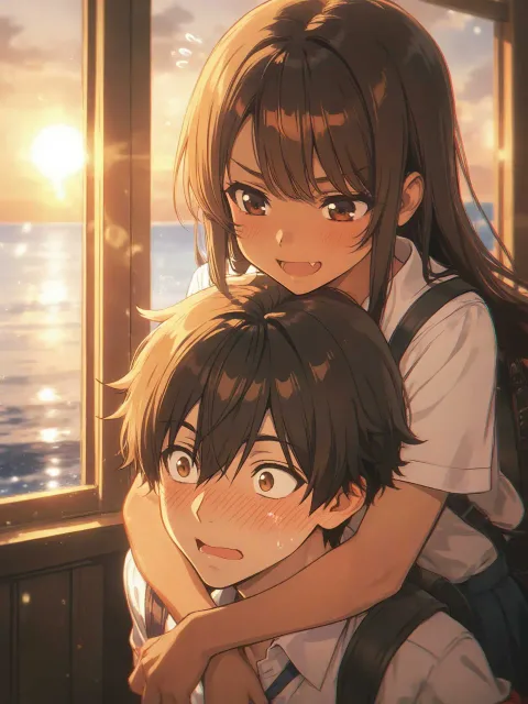 A close-up photographic anime… - 胸キュンシチュエーション