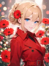 赤のコート