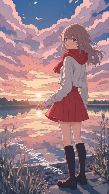 爽やかなイラスト - 画像生成チャレンジ / はらぐろサンタ