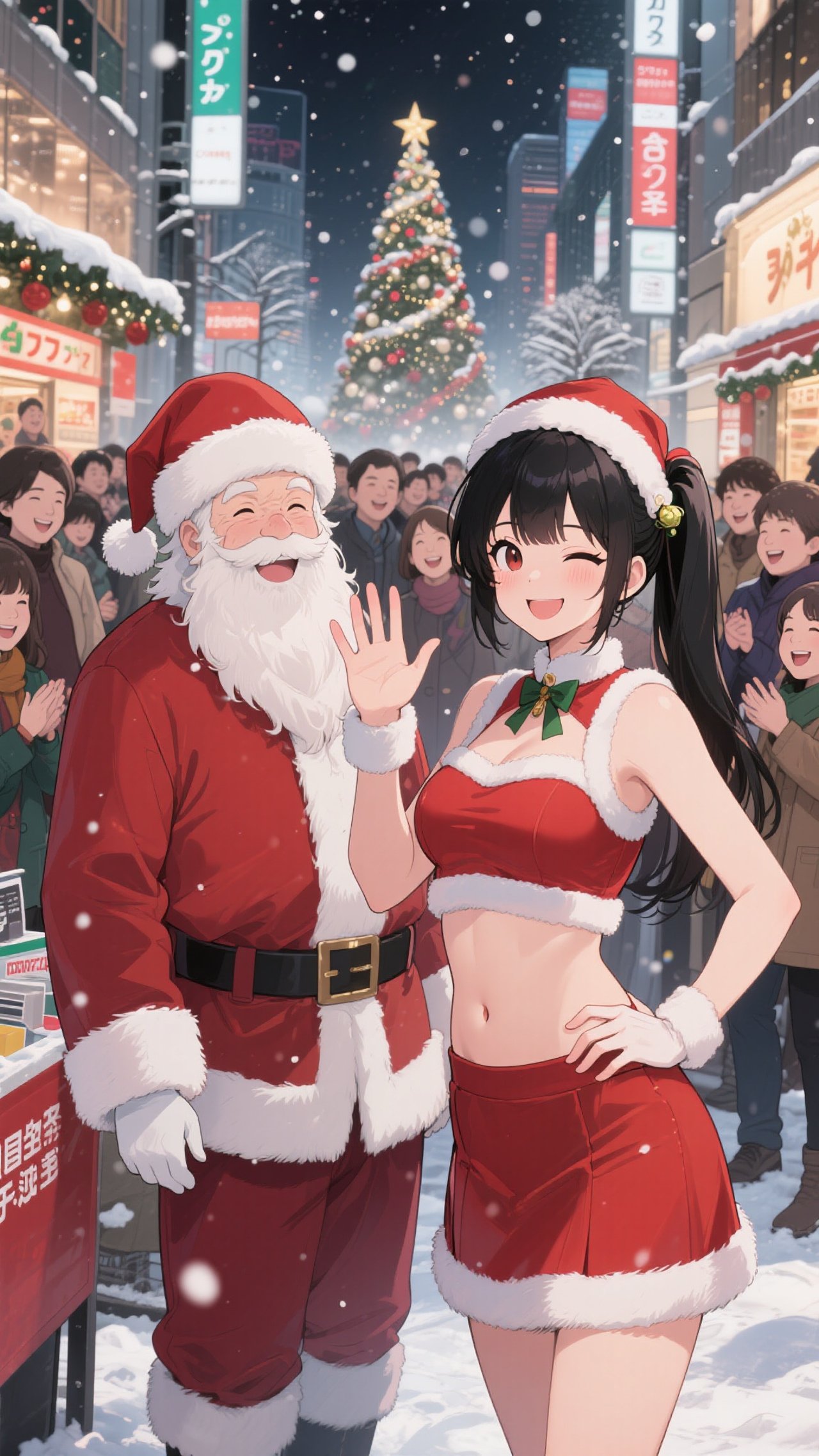 2人のサンタクロース