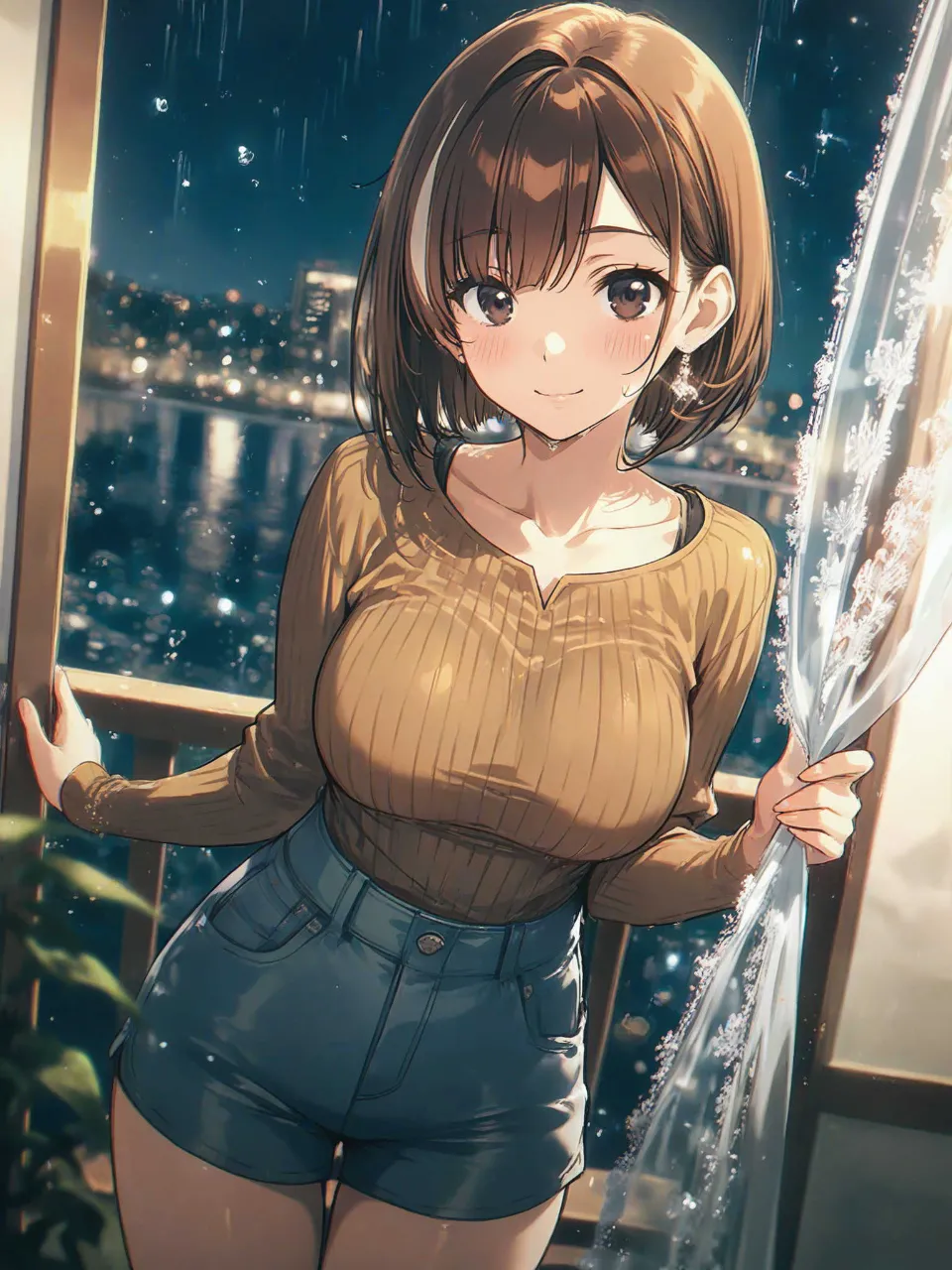 「雨だねぇー❤️」