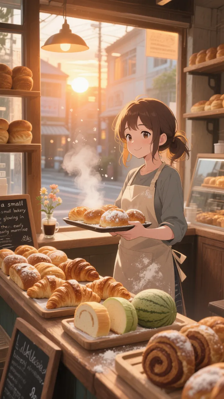 高精度アニメ - 朝焼けのパン屋さん / はると