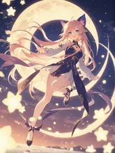 少女の空中散歩