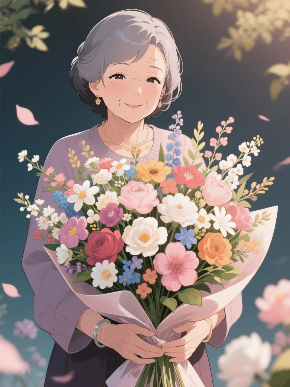 母の日💐いつもありがとう! — saruemonさんのAIイラスト