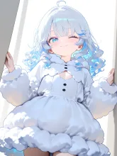 雲の擬人化·空に浮かぶ島で の投稿作品