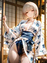 よくばりな夏の特等席 — ボブヘアイラストのAIイラスト｜SUPPART