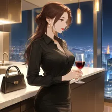 東京を背に