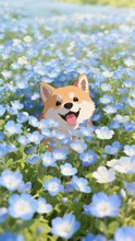 お花畑でかくれんぼ