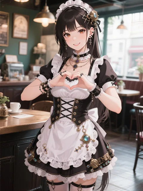 高精度アニメ - メイド喫茶💕 / マロン