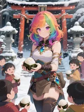 おむすびで繋ぐ絆 — オグモソさんのAIイラスト