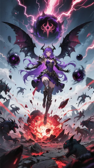 魔界の魔神女王VS魔界獣