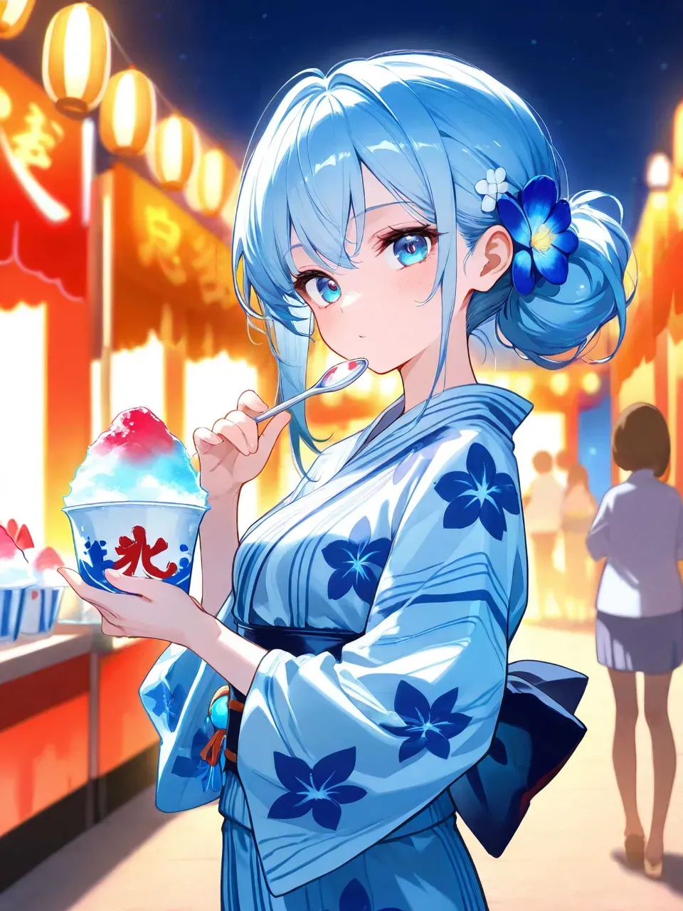 極上のアニメ - 夏祭りの夜 / なっしー