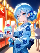 夏祭りの夜·夏祭りチャレンジ の投稿作品
