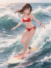画像生成チャレンジ·サーフィン の投稿作品