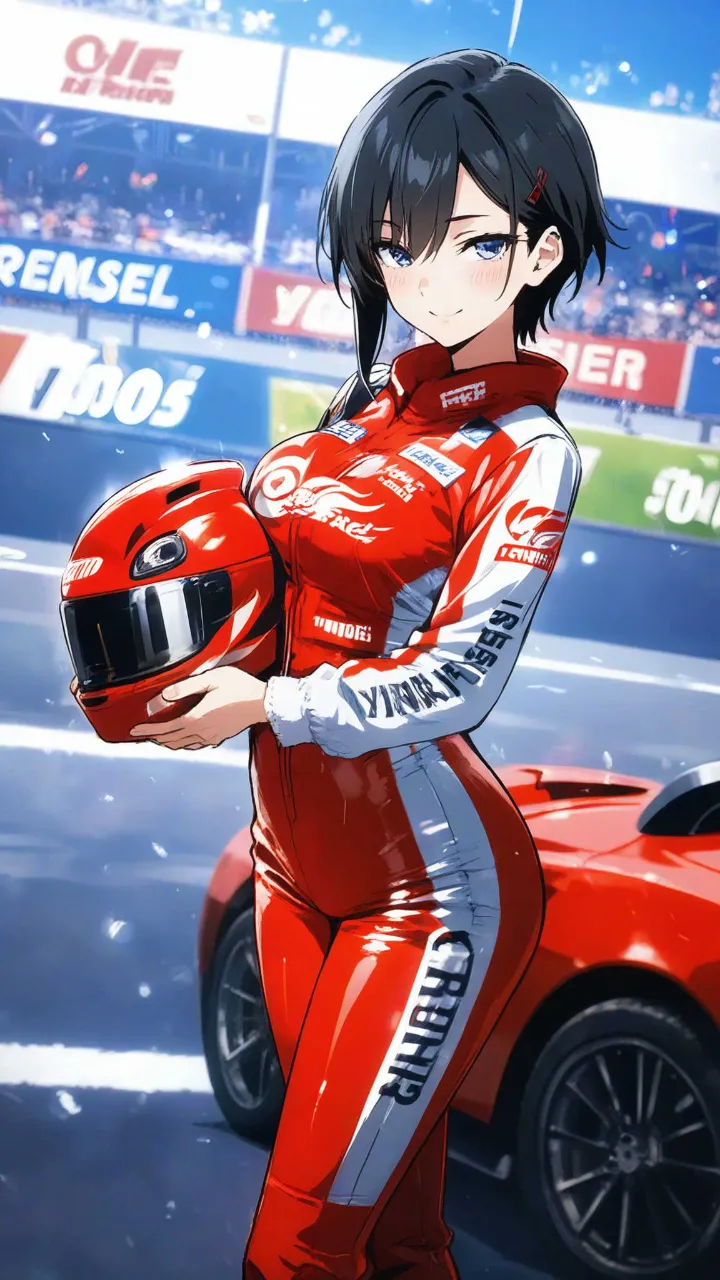 女性レーサー② — もっさんさんのAIイラスト