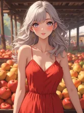 果物🍎の朝市