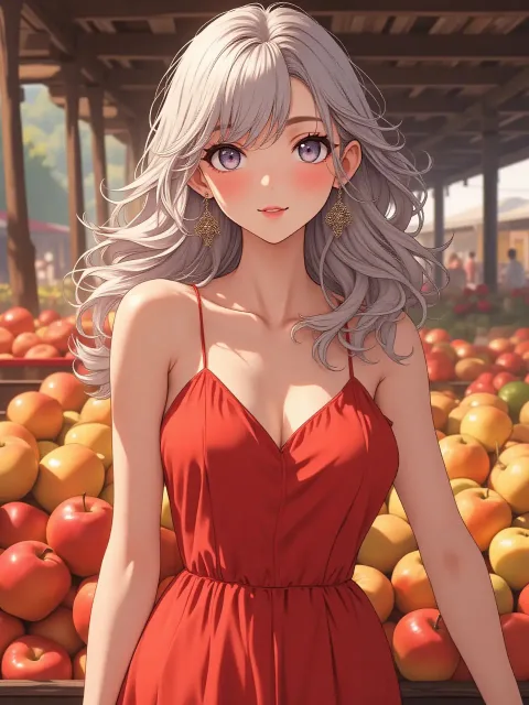 果物🍎の朝市