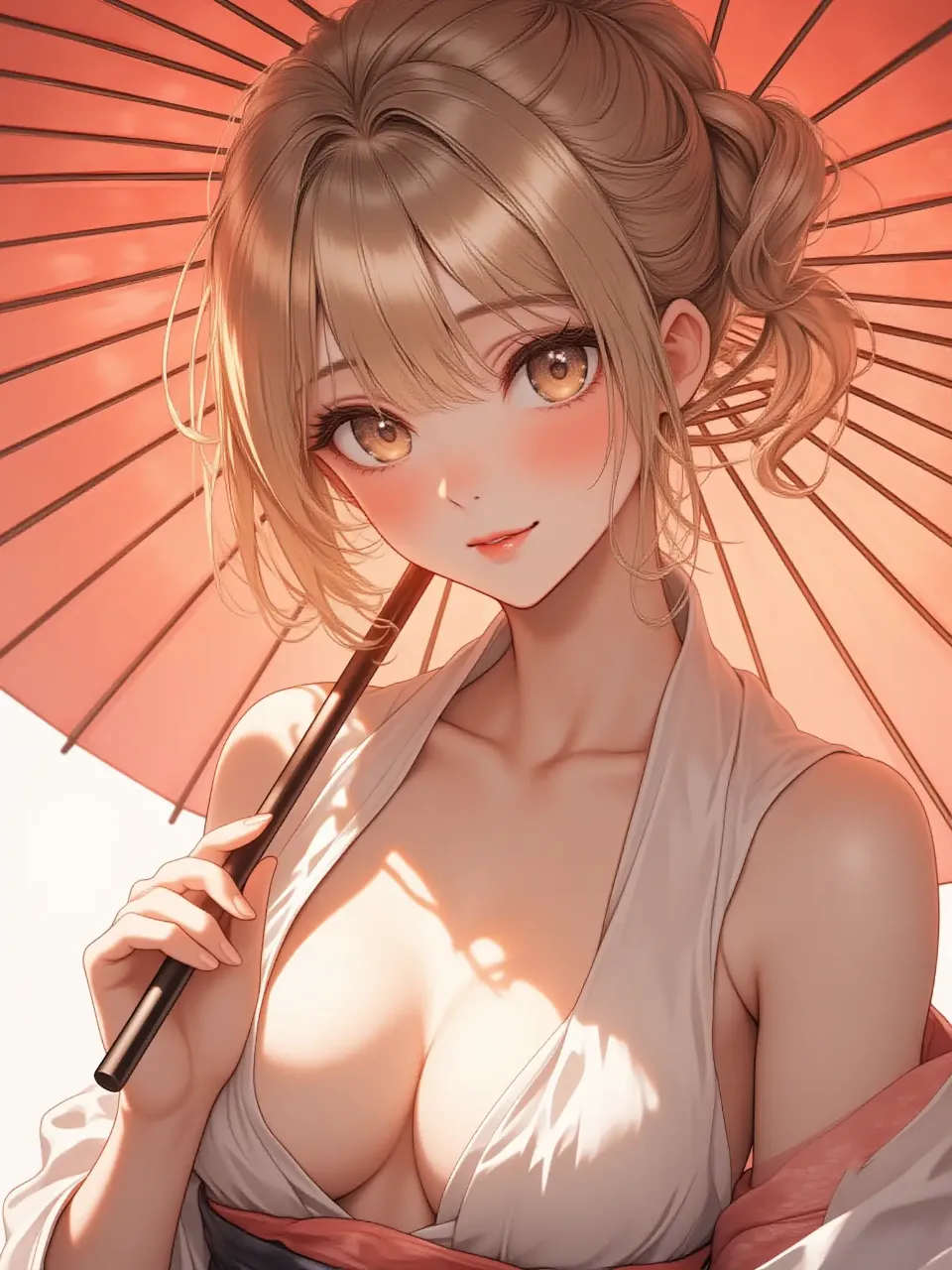 和日傘だよーん、日焼けは敵 — joshckeeさんのAIイラスト
