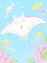深海さんぽ·ゆらめく青の楽園 の投稿作品