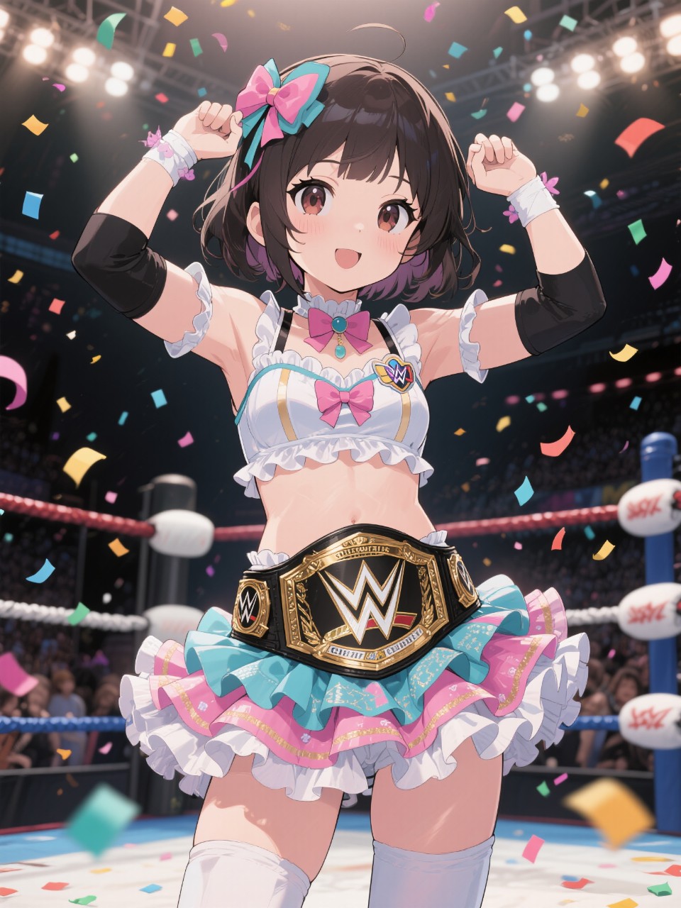 小さなプロレスチャンピオン。