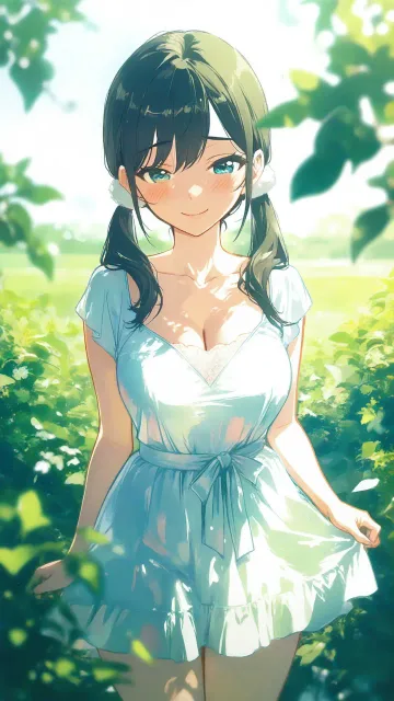 白ワンピ