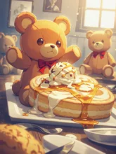 3時のおやつのパンケーキ