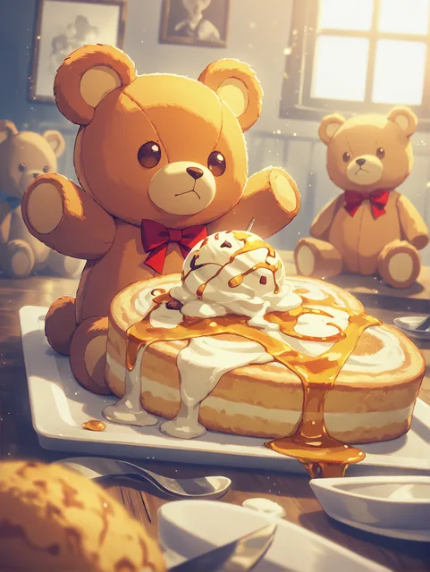 3時のおやつのパンケーキ