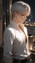 夜に沈む灯 — もえさんのAIイラスト