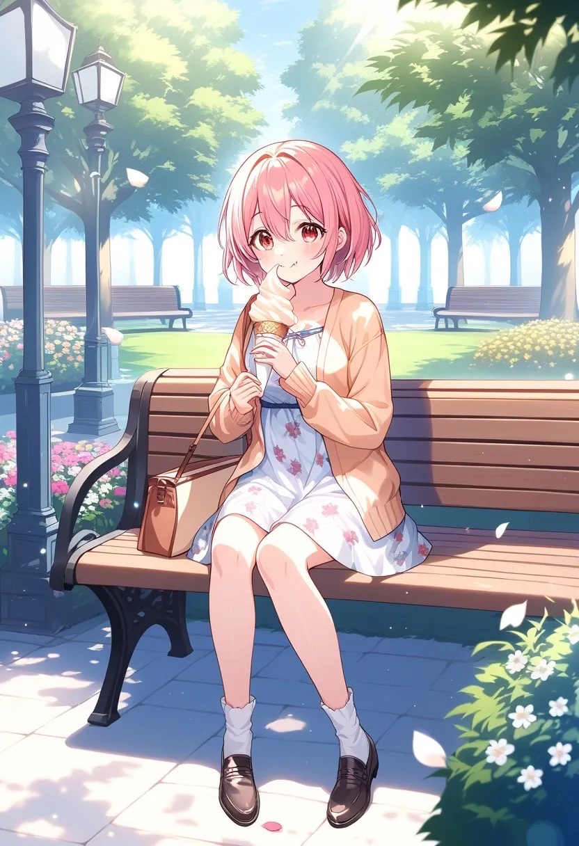 ソフトクリームの明梨。