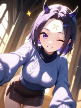 おデコの❌は何?(-ω-?)