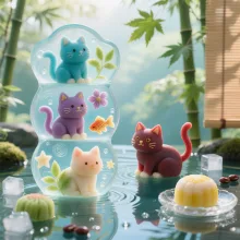 猫型和菓子
