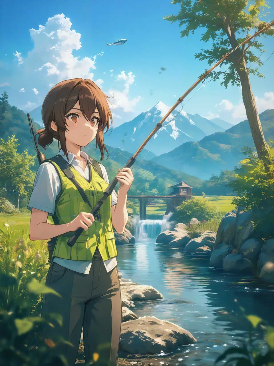 渓流釣り