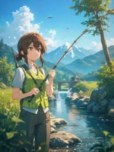 渓流釣り