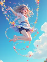 空高く舞い上がる