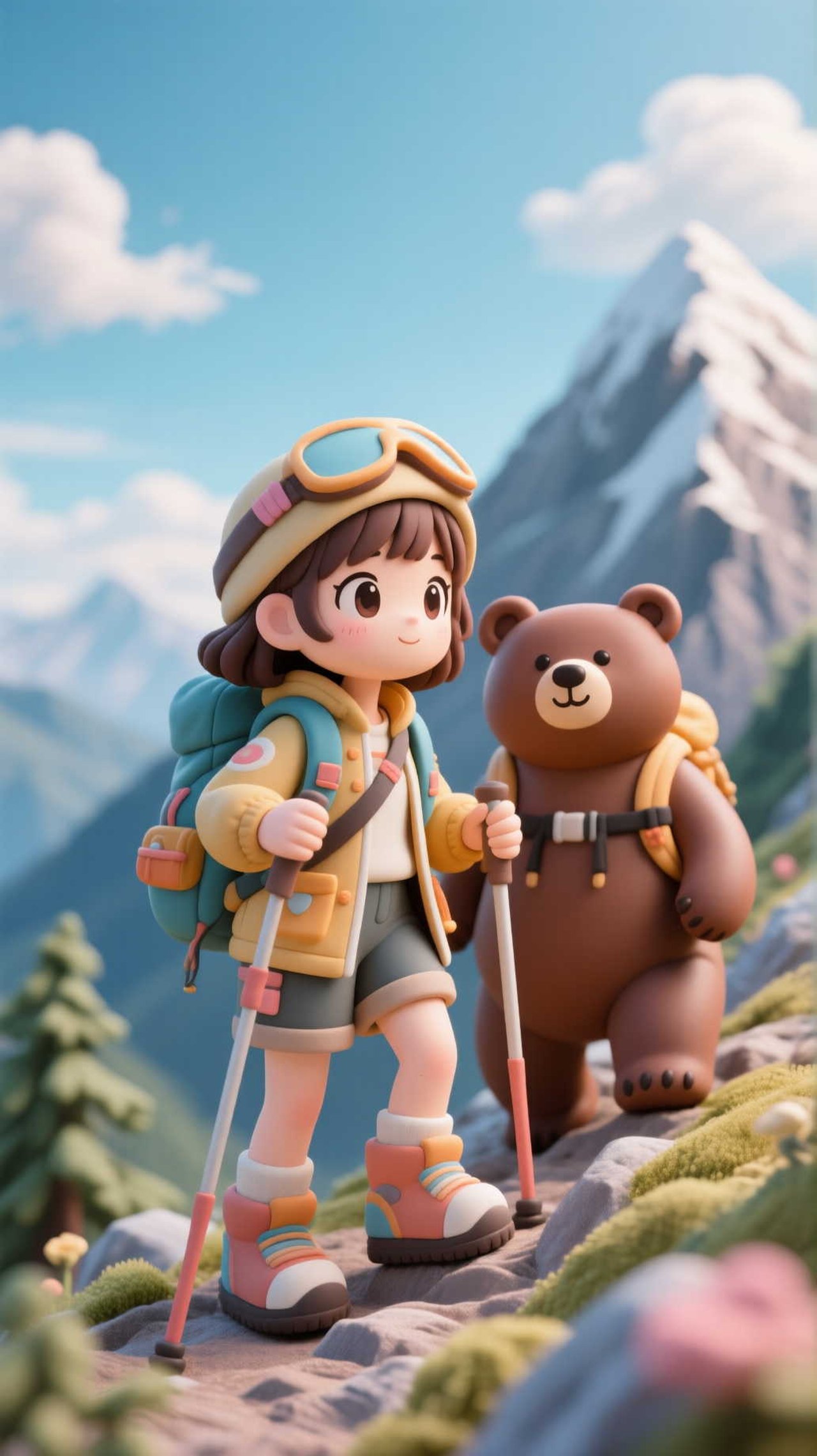 クマさんと登山
