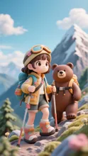 クマさんと登山