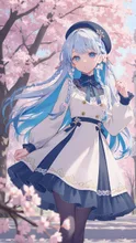 桜と🤍 — WhitebearさんのAIイラスト