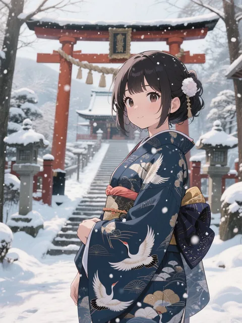 初雪②のAIイラスト - SUPPART