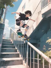 スケボーの練習