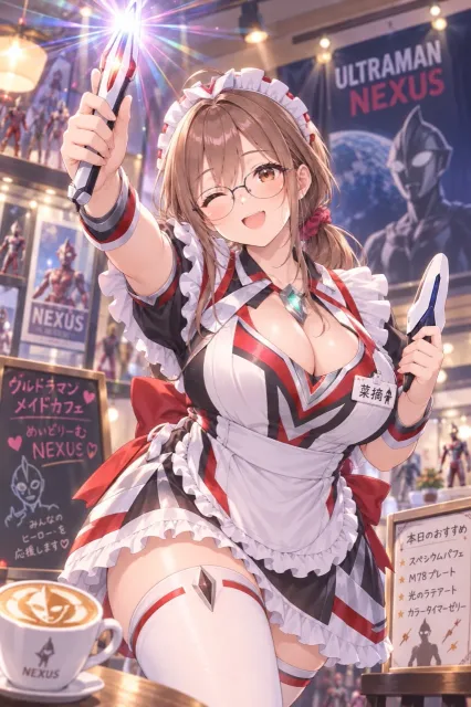 メイドカフェ「ネクサス」の菜摘。